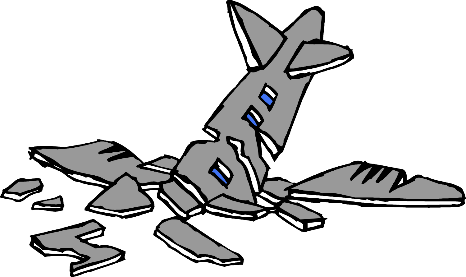 1500x891 Airplane Crash Clipart