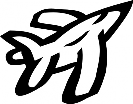 425x333 Nicu Buculei Paper Outline Cartoon Shapes Airplane Transportation