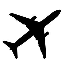225x225 The Best Airplane Silhouette Ideas Silhouette
