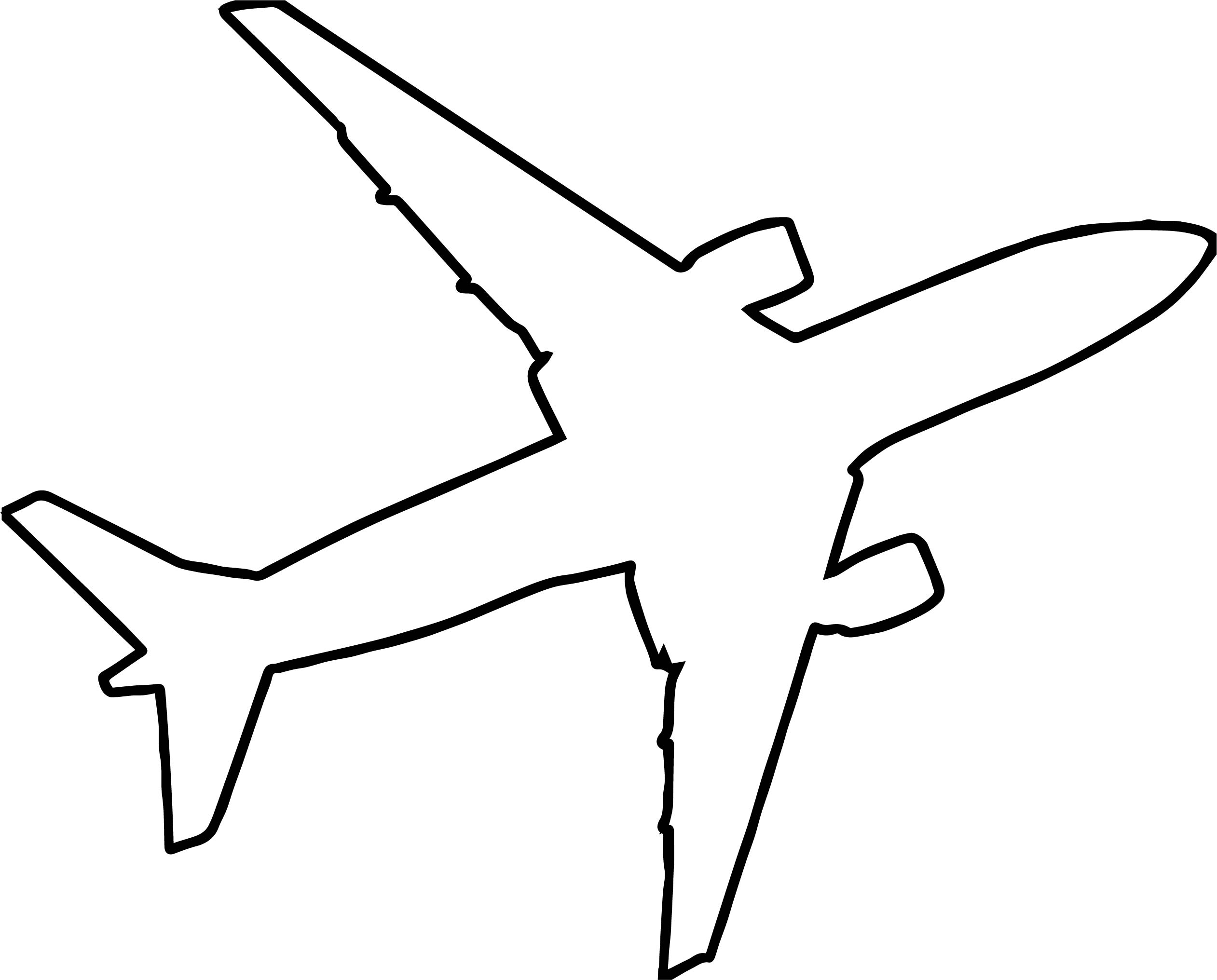 Plane Outline | Free download on ClipArtMag