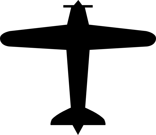 600x520 Airplane Clip Art Free Vector 4vector