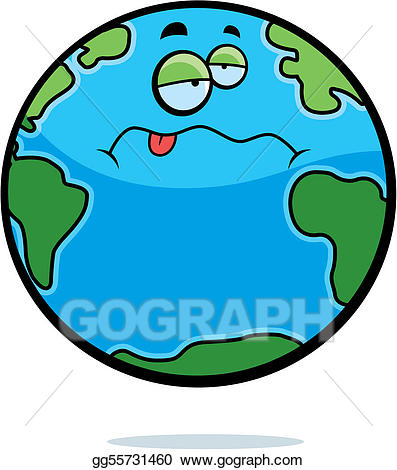397x470 Sick Planet Earth Clip Art