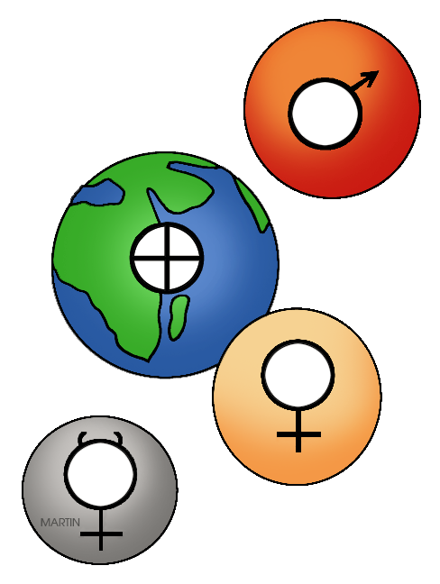 488x648 Outer Space Clip Art By Phillip Martin, Inner Planets