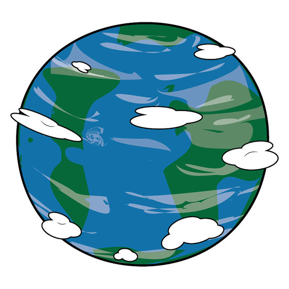 570x570 Planets And Space Instant Download Digital Clip Art Space