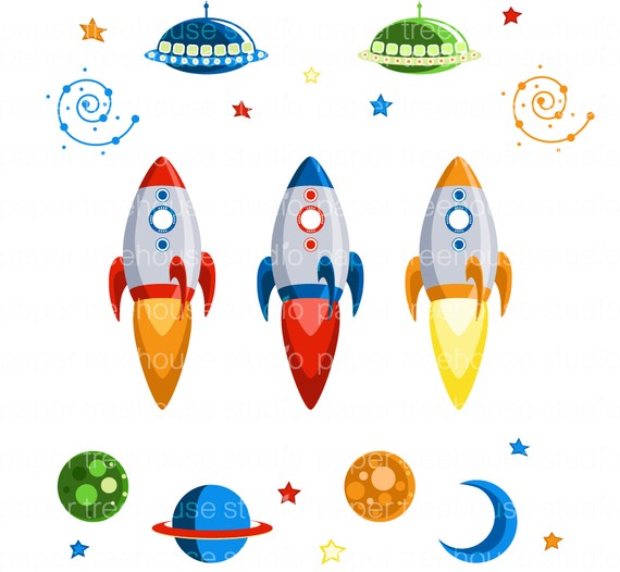 570x526 Rocket Clipart Planet