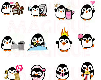 340x270 Kawaii Clipart For Planner Stickers Digital Sticker Set