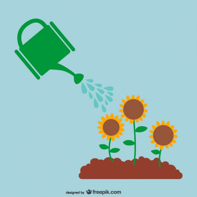 626x626 Watering Plants Vector Vector Free Download
