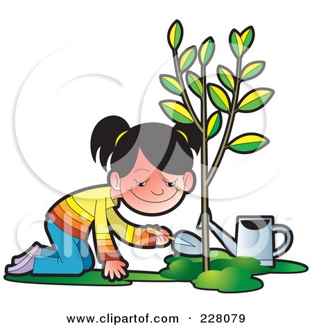 450x470 Poster Clipart Tree Planting