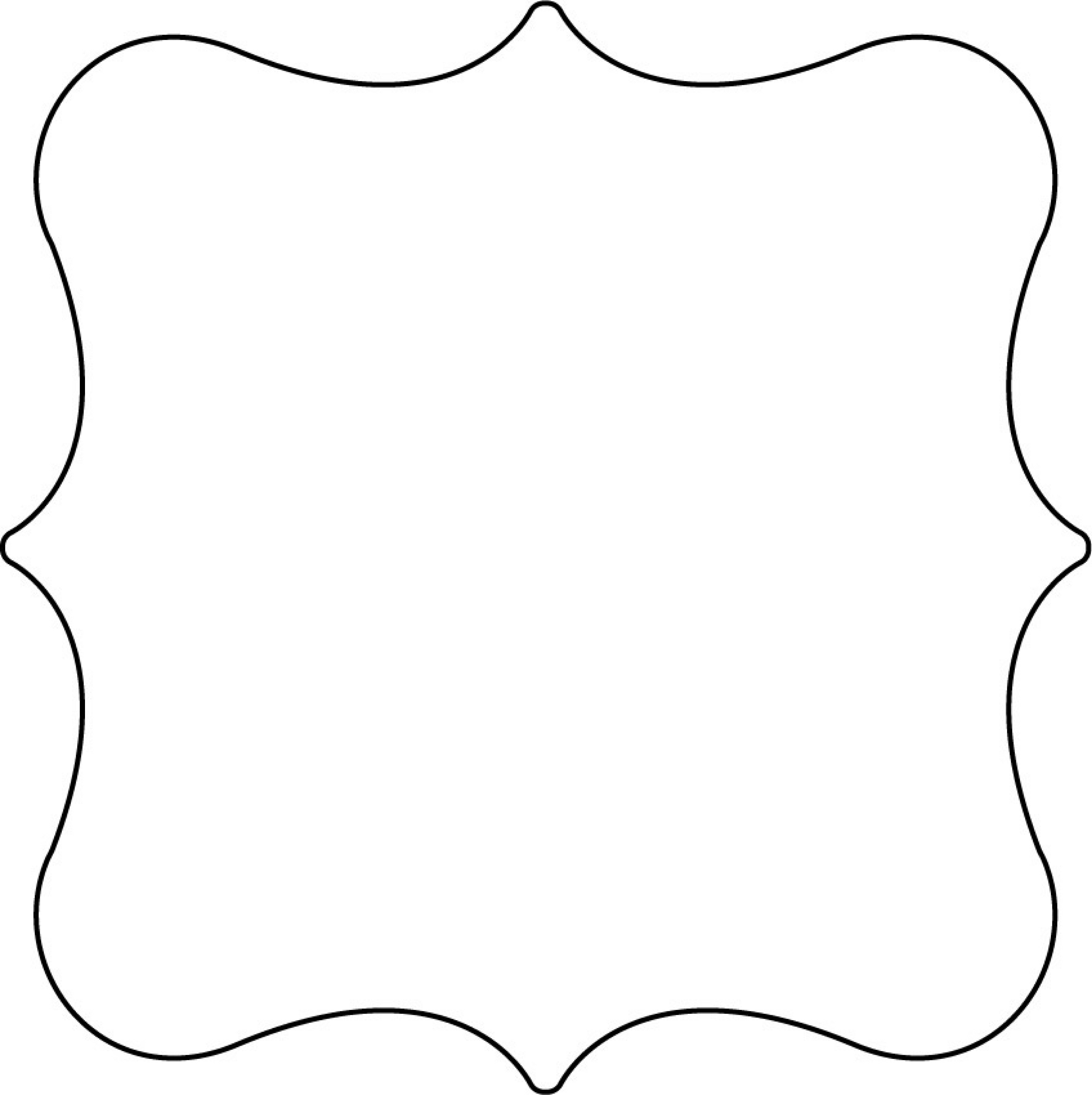 3533x3542 Templates Clipart Plaque Shape