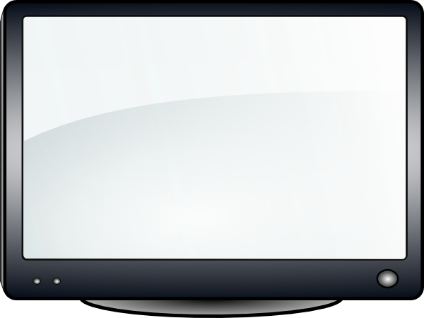 600x449 Glossy Tv Clip Art