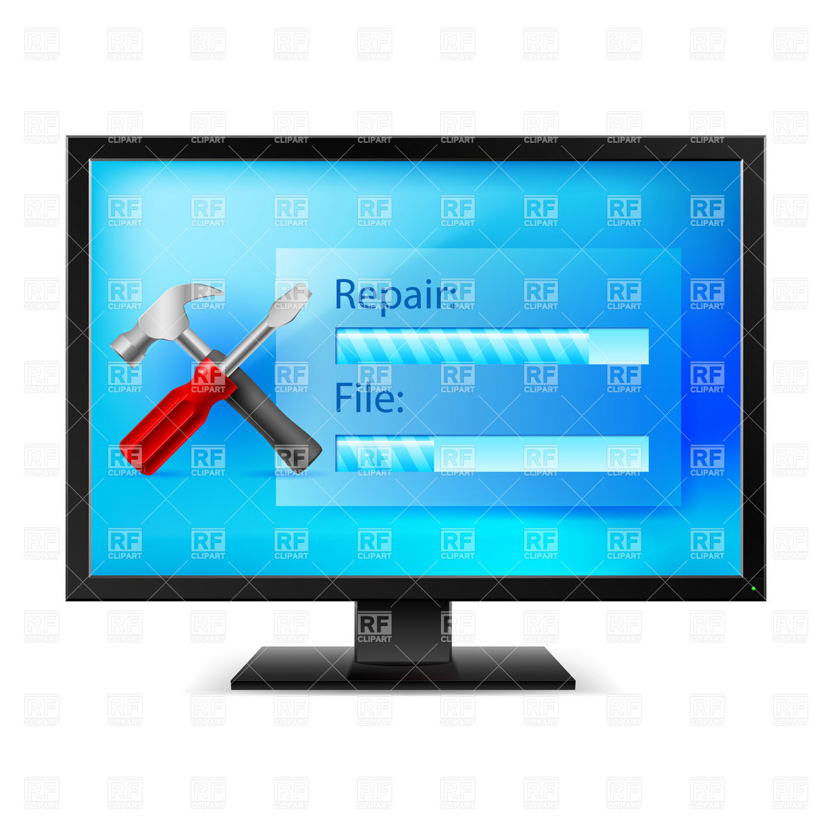 1200x1200 Tv Flat Screen Lcd, Plasma Realistic Vector Illustration Royalty