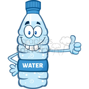 300x300 Royalty Free Illustration Cartoon Ilustation Of A Water Plastic