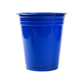 170x160 Blue Plastic Cup Stock Photos