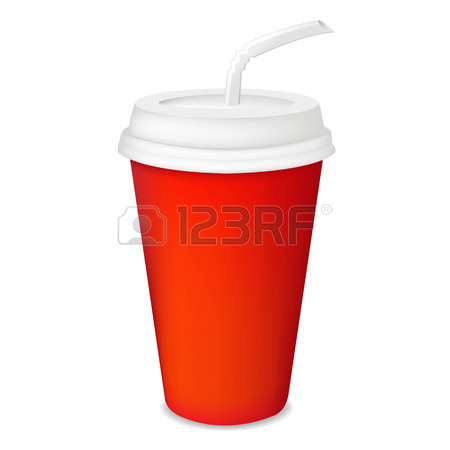 450x450 Soda In A Plastic Cup With Straw Icon Thin Line For Web And Mobile