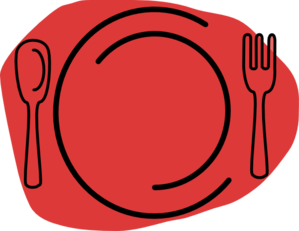 299x231 Red Plate Clip Art