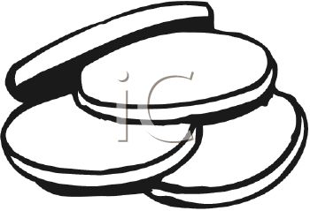 350x239 Cookie Clipart Black And White