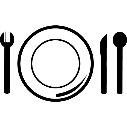 500x500 Food Plate Clip Art Clipart