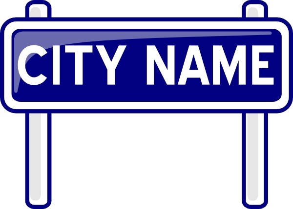 600x429 City Name Plate Road Sign Post Clip Art Free Vector In Open Office