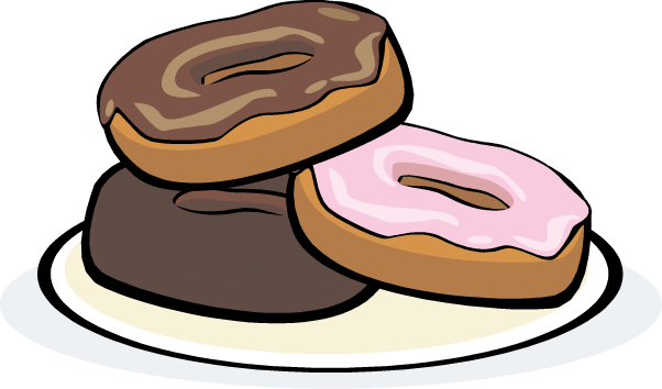 602x354 Donut Clip Art In Plate