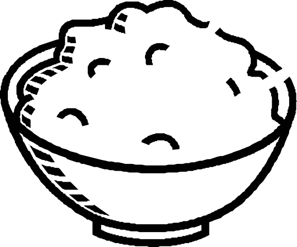 600x499 Clip Art Plate Of Rice Clipart