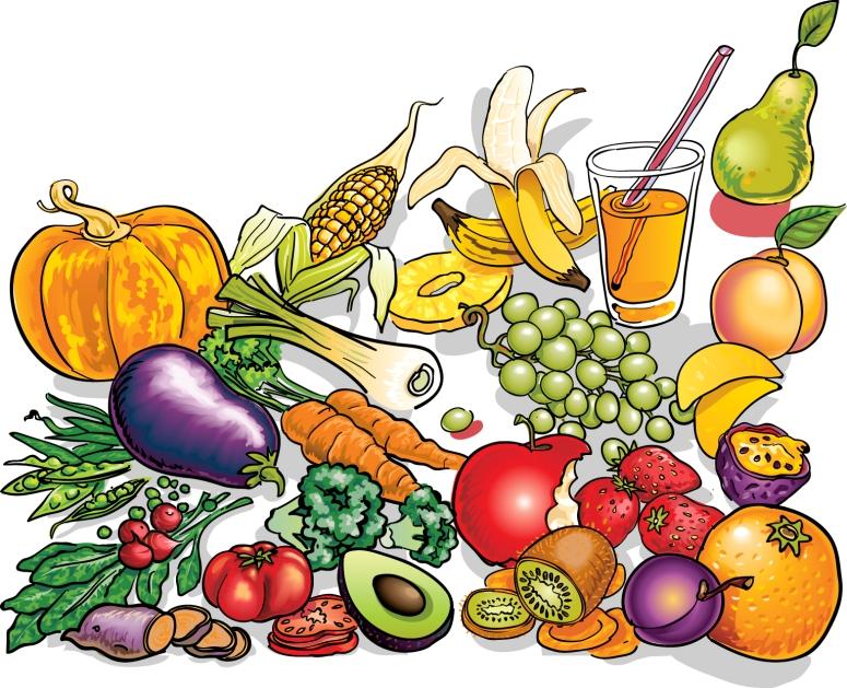 775x629 Fruits Amp Vegetables Clipart Plate Food
