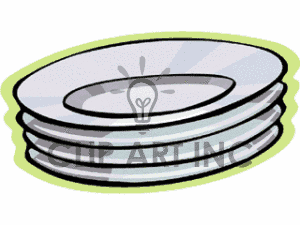 300x225 Plate Clipart Dinnerware