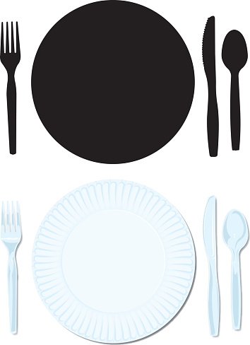 354x488 Clipart Paper Plate Silhouette