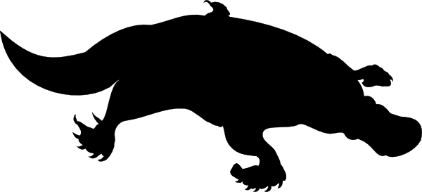 600x273 Platypus Clip Art