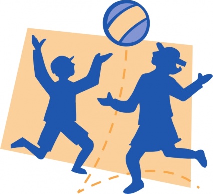 425x388 Playing Ball Clip Art Vector, Free Vector Images