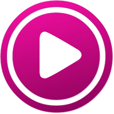 400x400 Play Purple Button Transparent Png