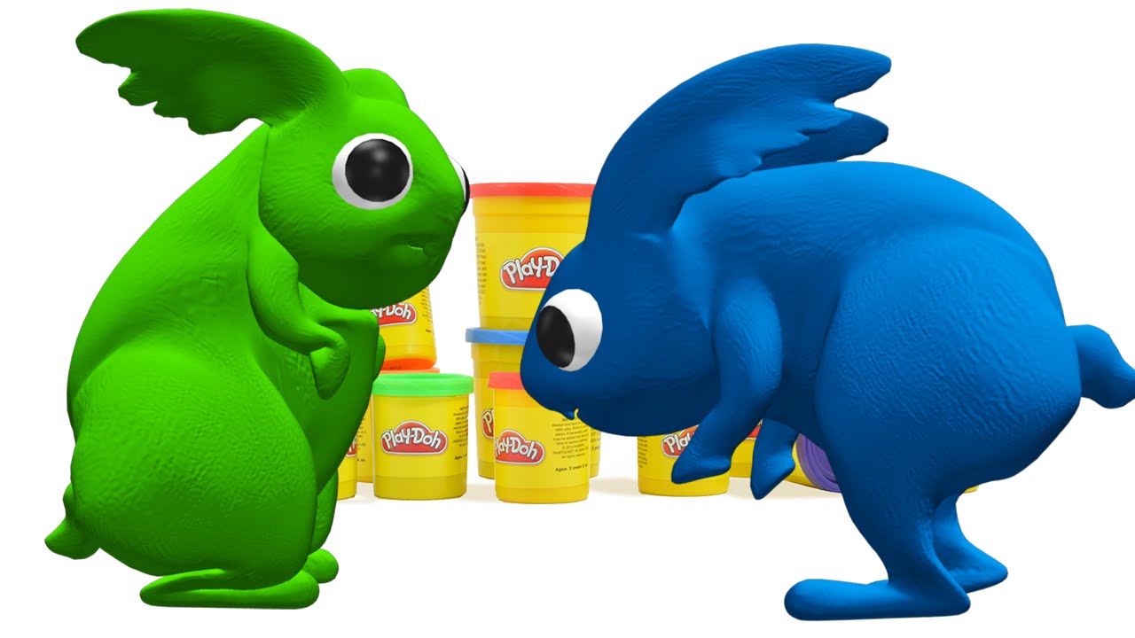 1280x720 Fun Play Doh Surprise Clay Animation Toys Rabbit Play Doh