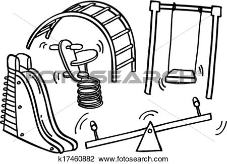 450x326 Playground Clipart Sketch