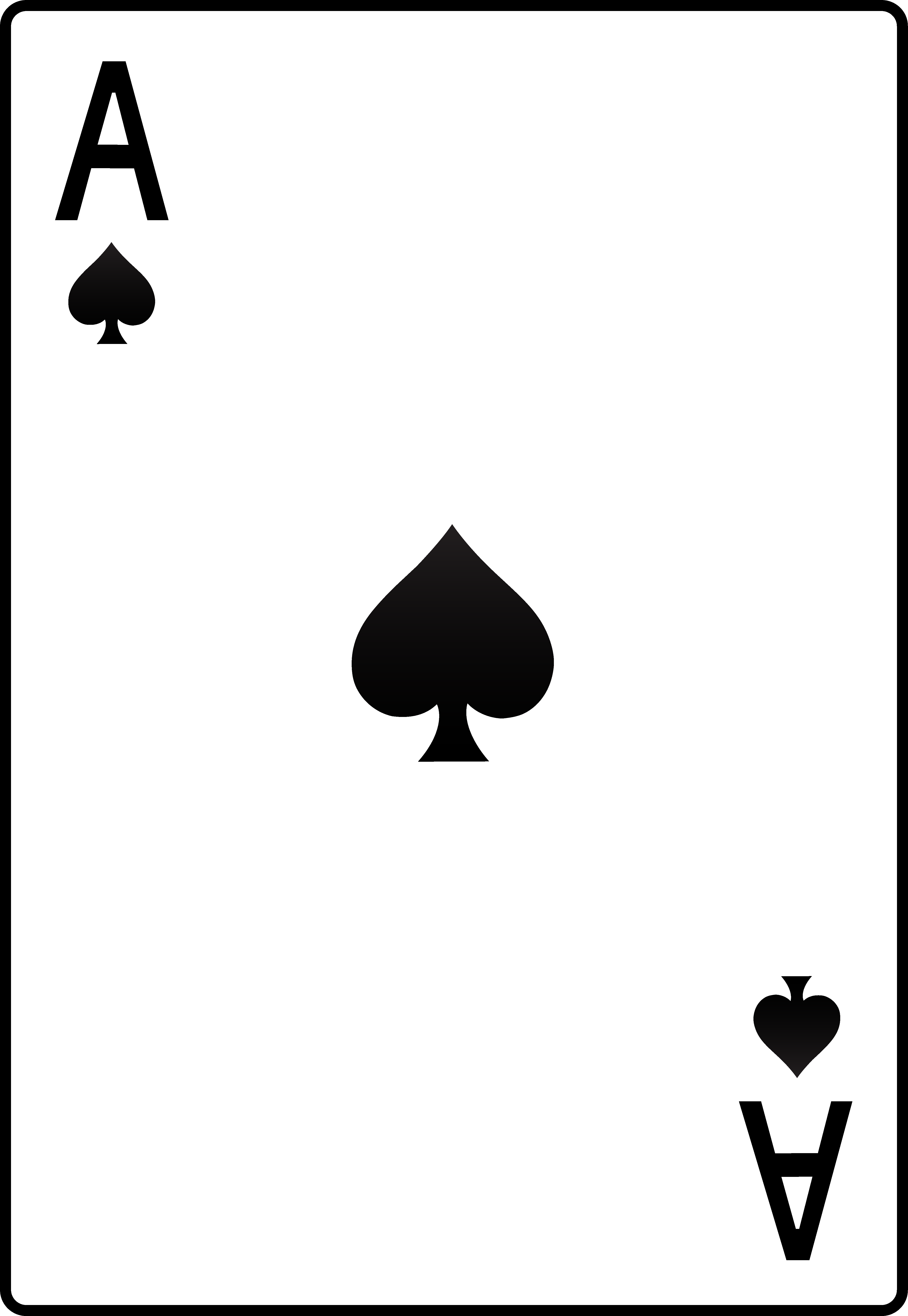 4782x6933 Ace Of Spades Playing Card