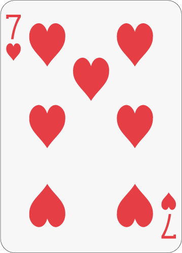 359x500 Math Clip Art Playing Card The 7 Of Hearts