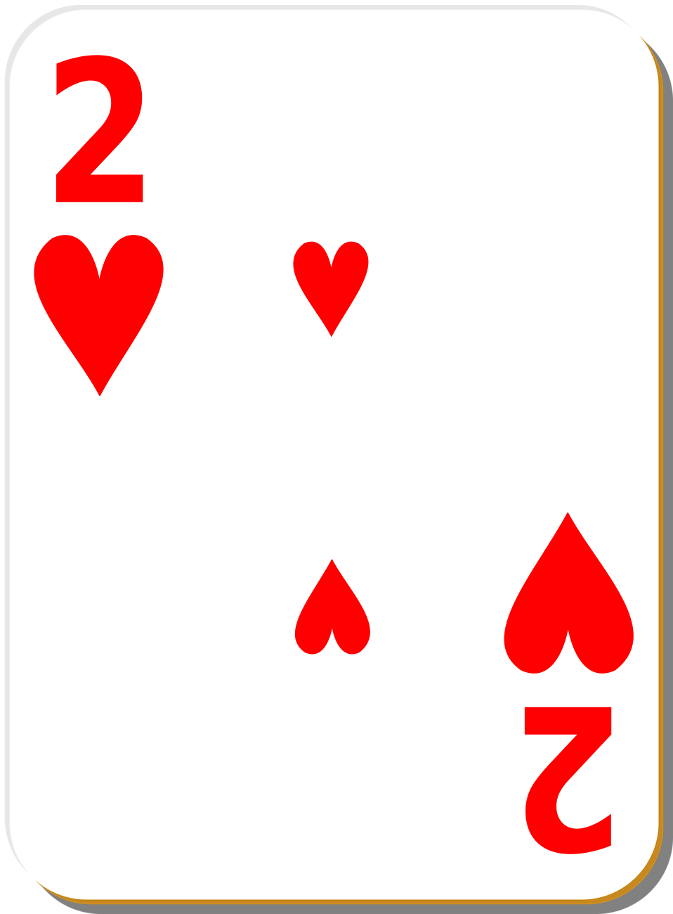 958x1300 Second Heart Playing Cards Clipart