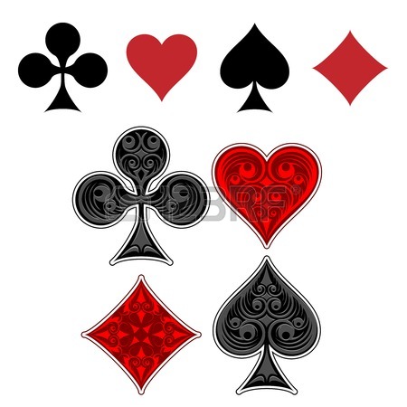 450x450 Joker Silhouette On Playing Cards Royalty Free Cliparts, Vectors