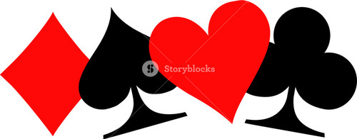 500x196 Vector Of Poker Chips And Playing Cards Royalty Free Stock Image