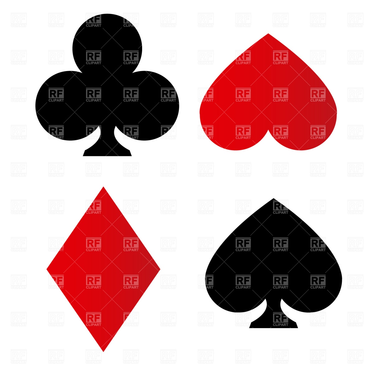 1200x1200 Cards Clipart Playing Card Suit