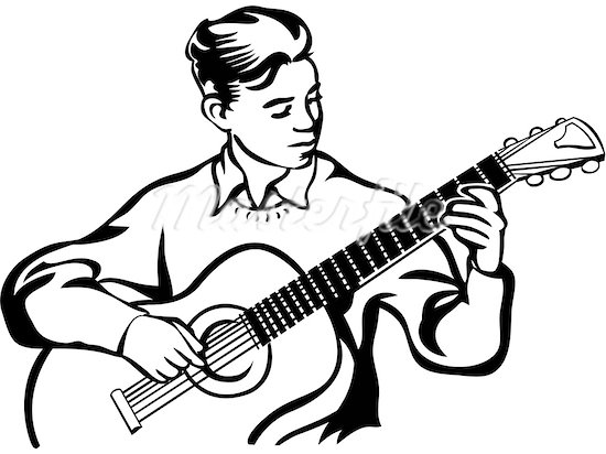 550x412 Free Playing Guitar Clipart Image
