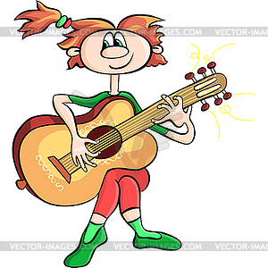 300x300 Girl Playing Guitar Clip Art Cliparts