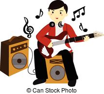 214x194 Guitar Clipart Guitar Playing