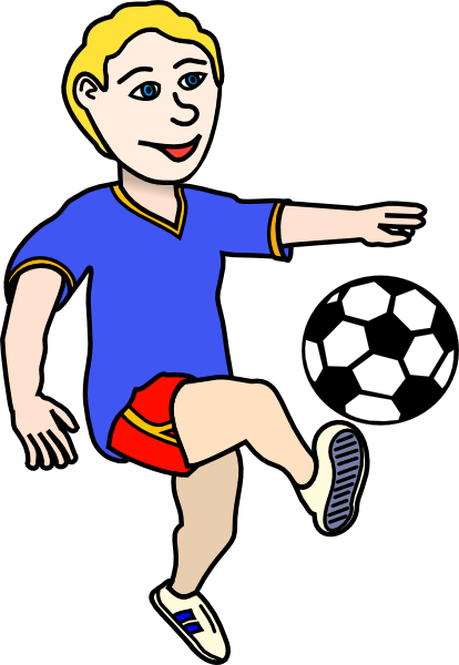 414x600 Soccer Player Clip Art