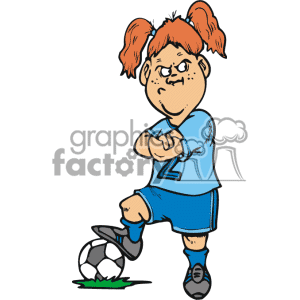 300x300 Mad Female Soccer Player. Clipart Panda