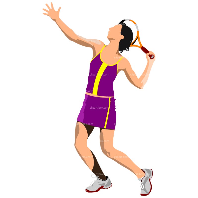 800x800 Free Girl Tennis Clipart Image