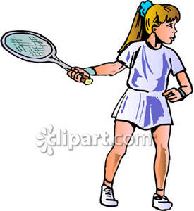275x300 Young Girl Playing Tennis
