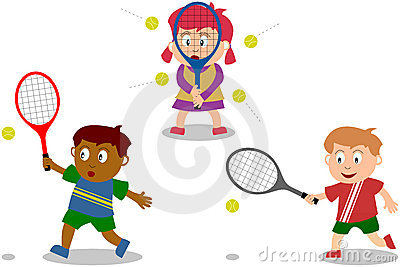 400x267 Kids Playing Tennis Clipart