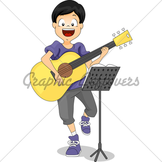325x325 Kid With Electric Guitar Gl Stock Images