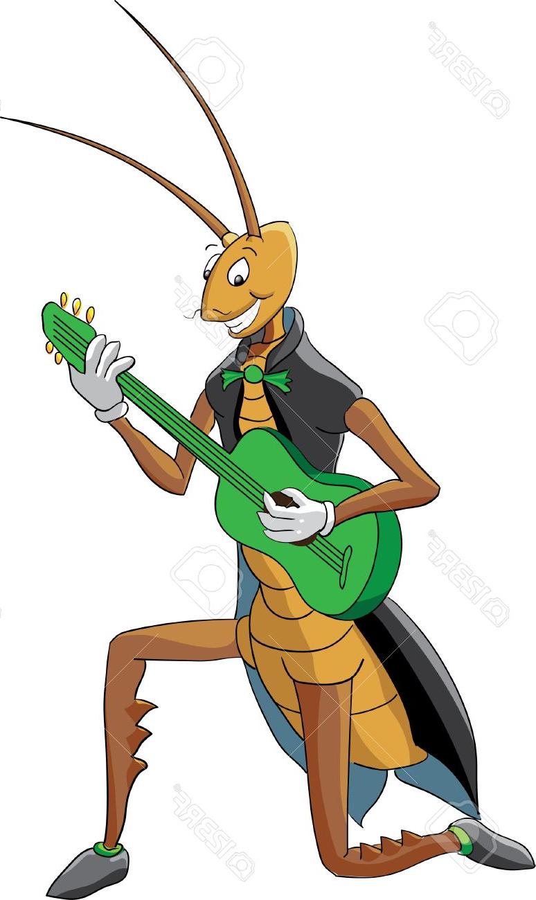 774x1300 Best Cricket Playing The Guitar Stock Vector Insect Image