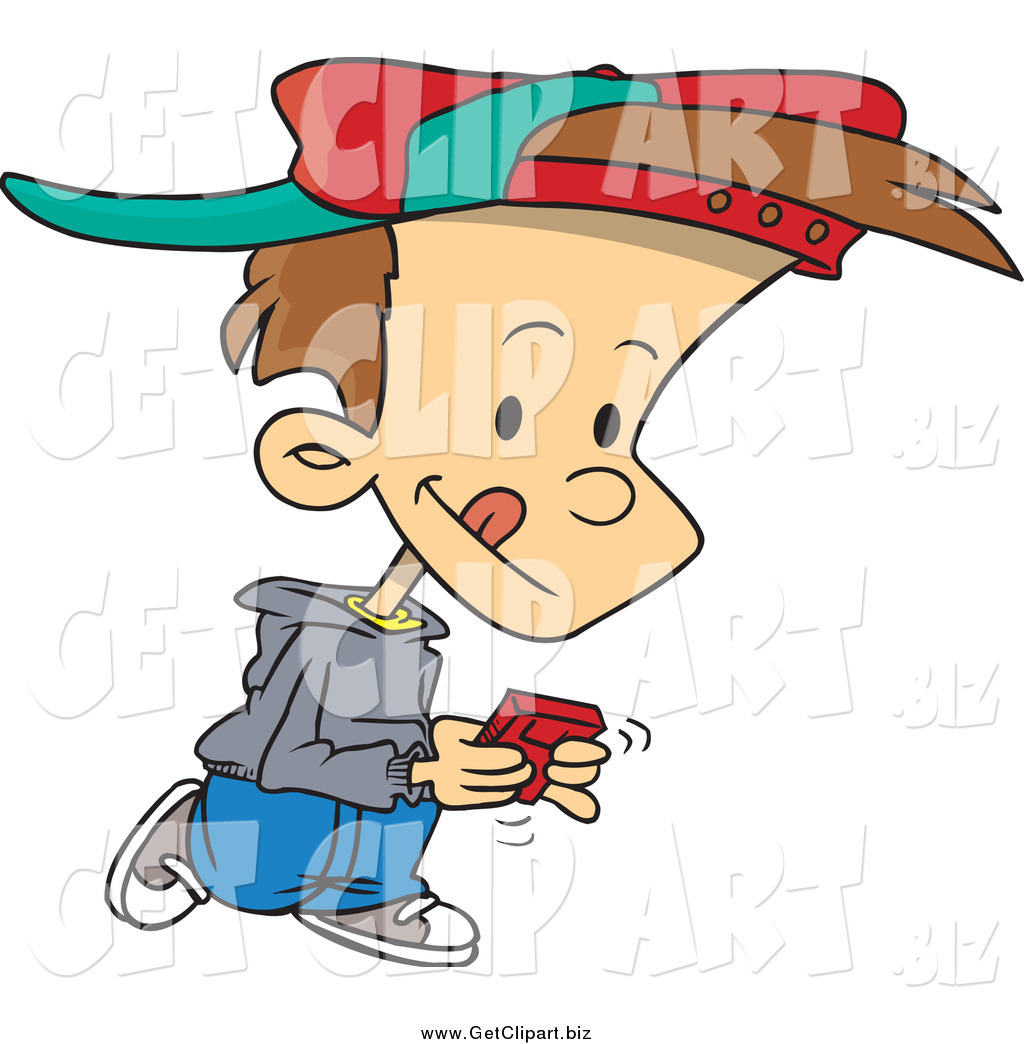 1024x1044 Cliprt Of Cartoon Brunette White Boy Walkingnd Playing