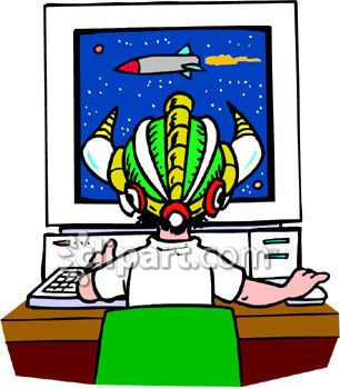 306x350 Computer Games Clipart